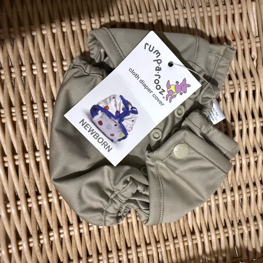 Rumparooz Newborn Tan Cloth Diaper Cover
